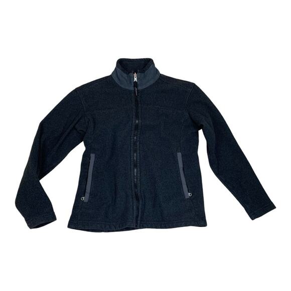 Patagonia women's small synchilla fleece zip up jacket flaw blue gorp hiking - Picture 1 of 10